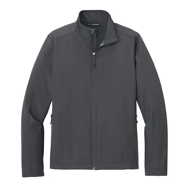 Port Authority Core Soft Shell Jacket Battleship Grey Front