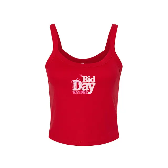 Kappa Delta Ribbon Text Bid Day Tank 2