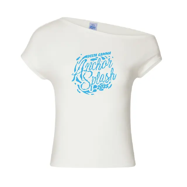 Delta Gamma Splashy Script Anchor Splash Philanthropy Shirt 2