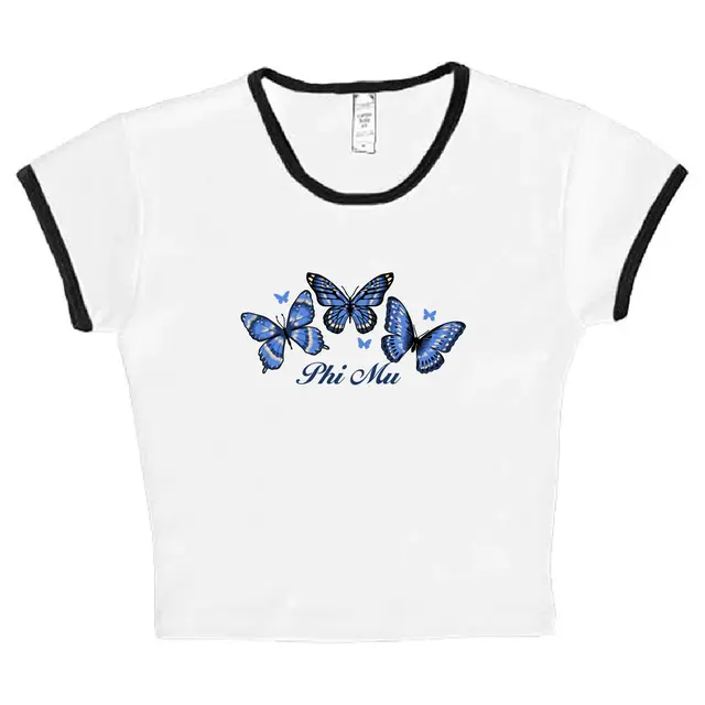 Phi Mu Blue Butterfly PR Shirt 2