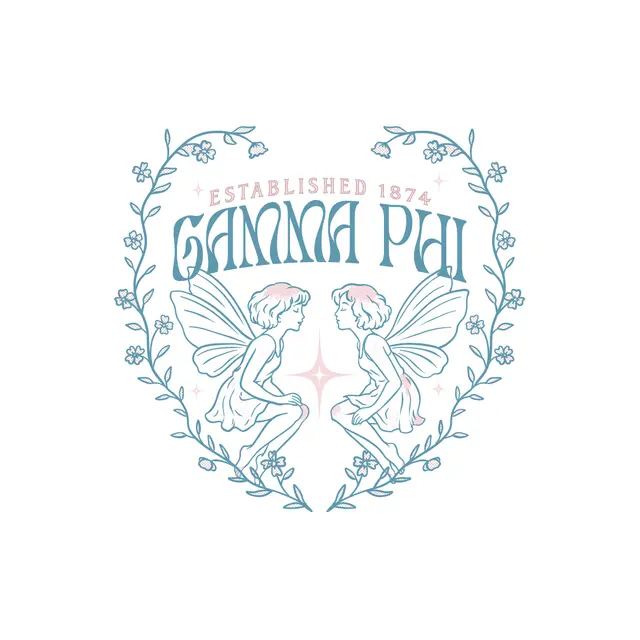 Gamma Phi Beta Fairy Illustration PR Shirt