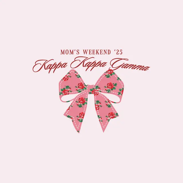 Kappa Kappa Gamma Floral Bow Mom's Weekend Tank