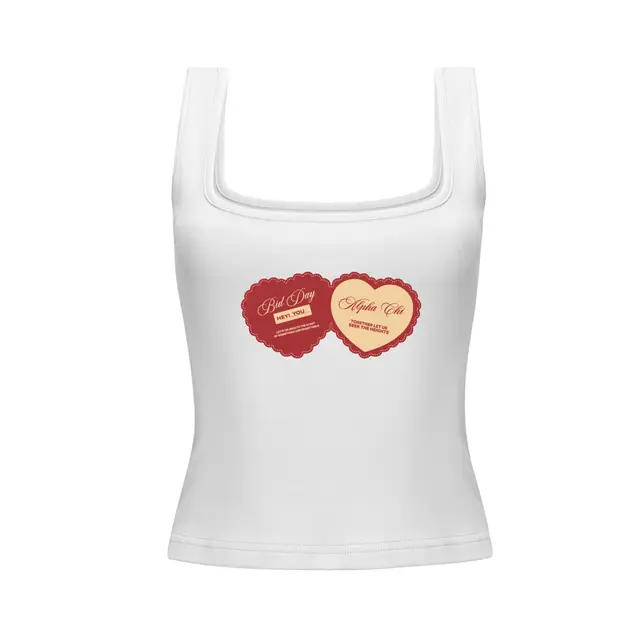 Alpha Chi Omega Heart Illustration Rush & Bid Tank 2