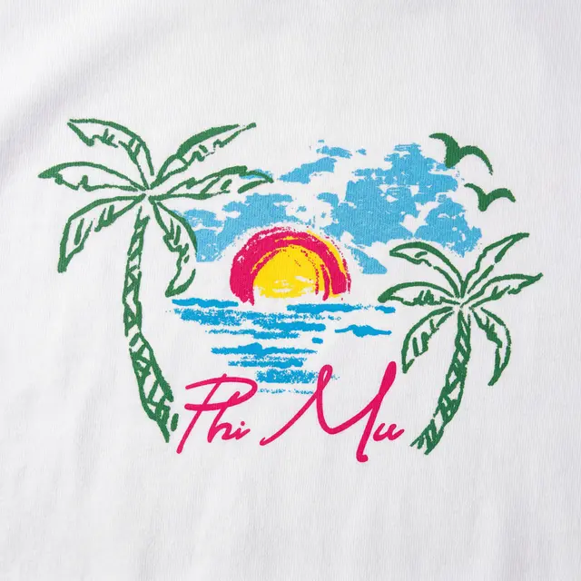 Phi Mu Tropical Palm Sunset PR Tank