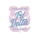 Delta Delta Delta Script Font with Floral PR Shirt