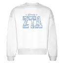 Zeta Tau Alpha Floral Pattern Game Day Crewneck 2