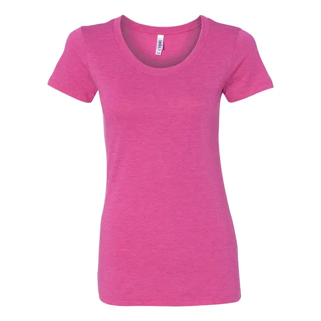 Customizable Bella + Canvas Women's Triblend Tee 8413 Berry Front