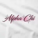 Alpha Chi Omega Sparkly Script PR Tank