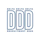 Delta Delta Delta Bold Block Outline Font Recruitment Crewneck