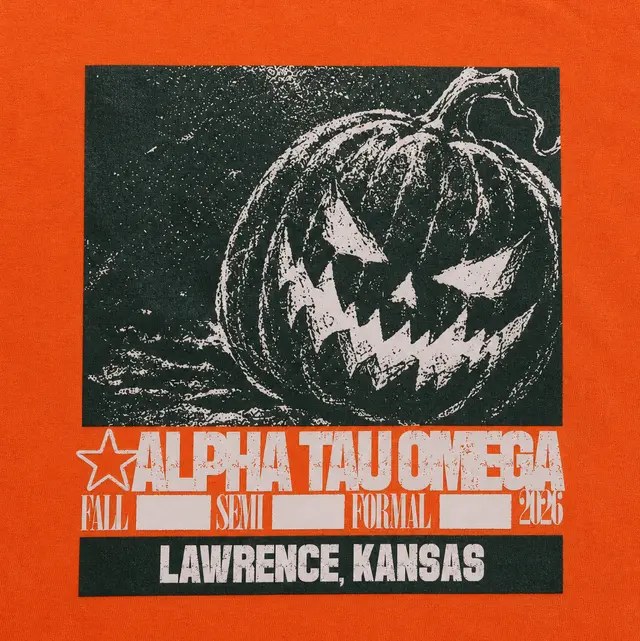 Alpha Tau Omega Jack-O-Lantern Graphic Semi Formal Sweater
