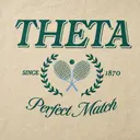 Kappa Alpha Theta Tennis Rackets Floral Rush Shirt