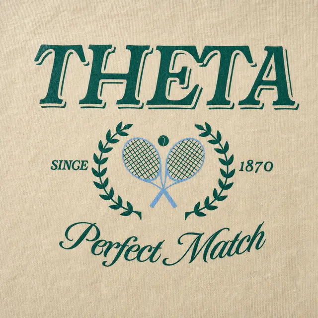 Kappa Alpha Theta Tennis Rackets Floral Rush Shirt