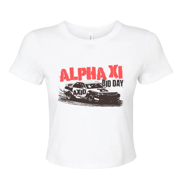 Alpha Xi Delta Race Car Graphic Bid Day Shirt 2