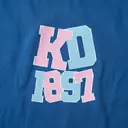 Kappa Delta Striped Lettering PR Crewneck