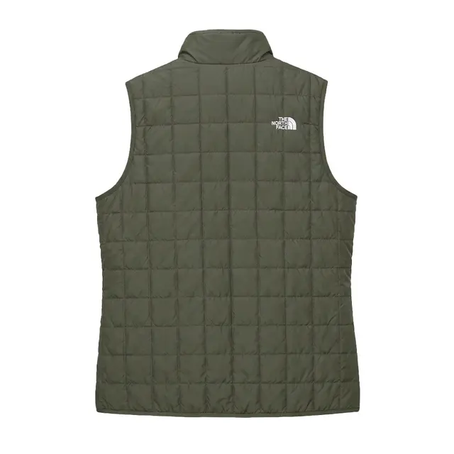 The North Face Women’s Iron Drift Quilted Vest New Taupe Green Back