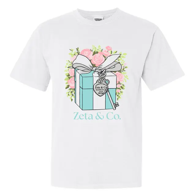 Zeta Tau Alpha Gift Box and Key Rush Shirt 2