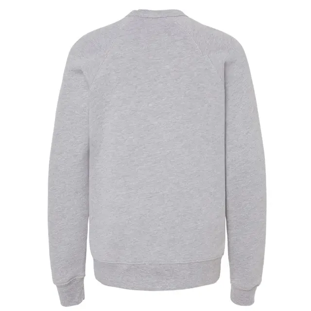 Bella + Canvas Youth Sponge Fleece Crewneck Sweatshirt 3901y Athletic Heather Back