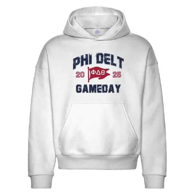 Phi Delta Theta Flag Graphic Game Day Hoodie 2