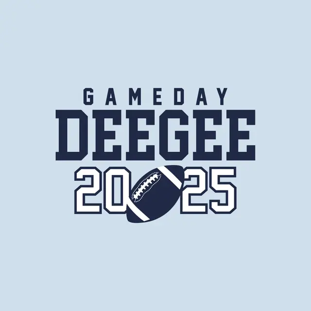 Delta Gamma Bold Football Game Day Shirt