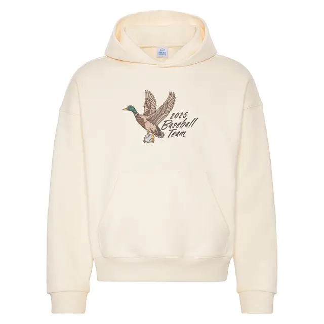 Baseball Team Flying Duck Illustration PR Hoodie 2