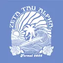 Zeta Tau Alpha Tropical Surfing Formal Hoodie