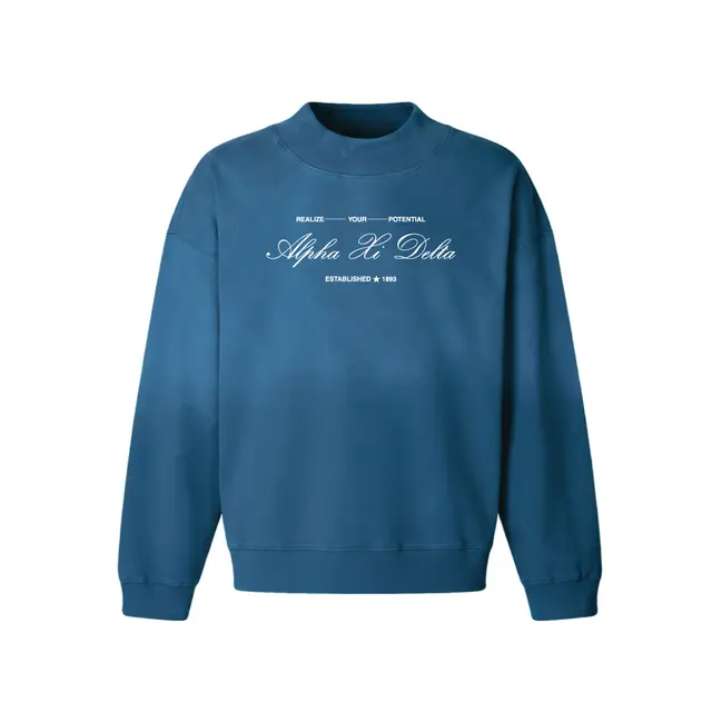 Alpha Xi Delta Script Lettering PR Sweater 2