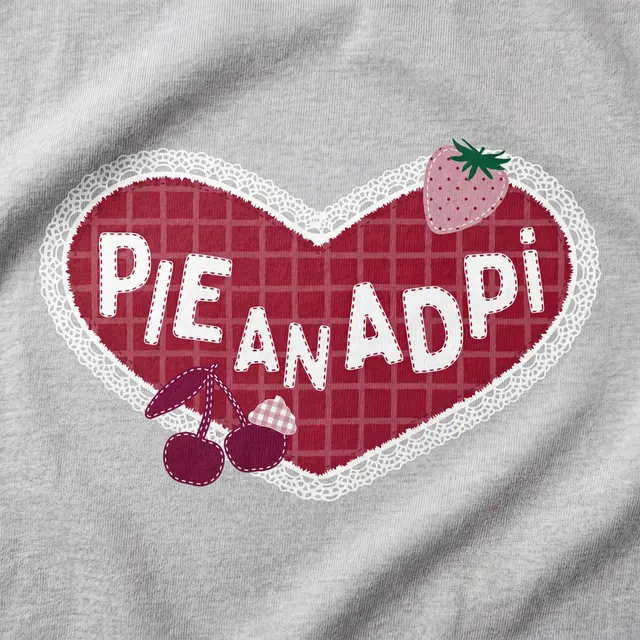 Alpha Delta Pi Heart Checker Pattern Philanthropy Shirt