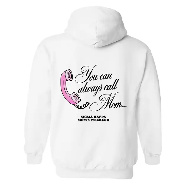 Sigma Kappa Phone Illustration Parent's Weekend Hoodie 2