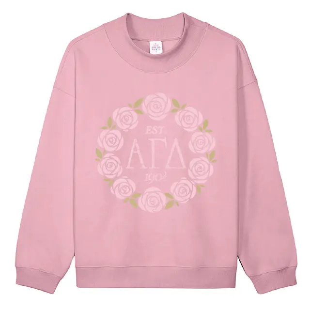 Alpha Gamma Delta Rose Wreath PR Crewneck 2