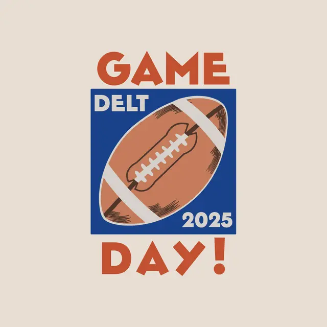 Delta Tau Delta Bold Football Game Day Shirt