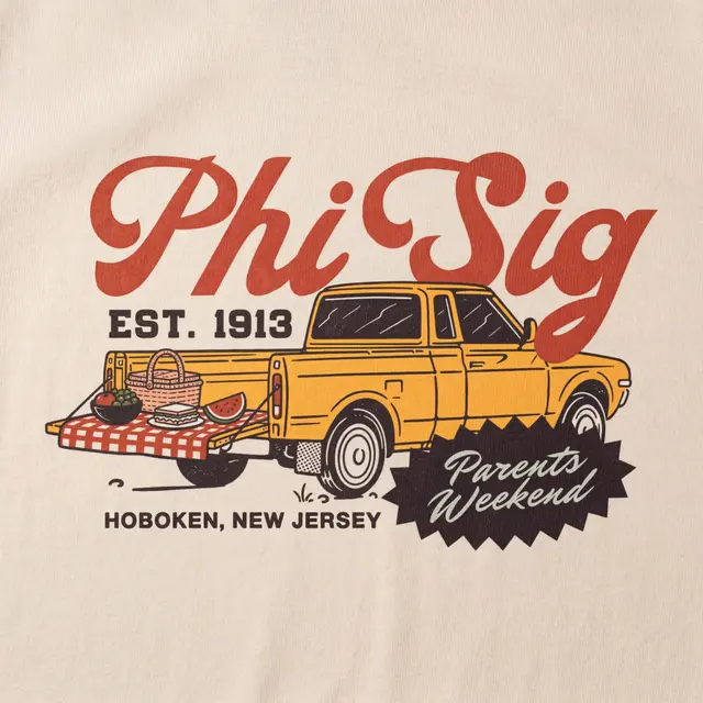 Phi Sigma Sigma Vintage Pickup Parents Weekend Sweater
