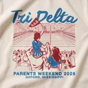 Delta Delta Delta Cheerful Family Graphic Parents Weekend Shirt