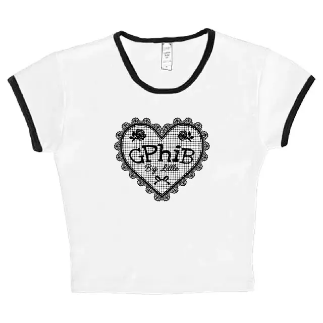 Gamma Phi Beta Heart Lace Big Little Shirt-2