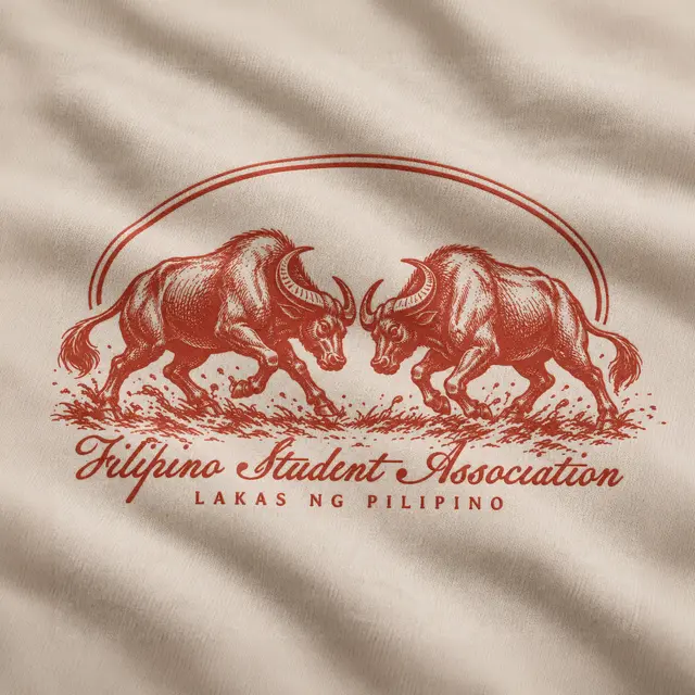 Filipino Student Association Bold Water Buffalo Graphic PR Hoodie