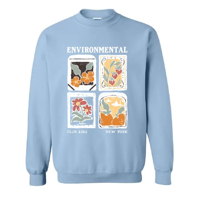 Environmental Club Vintage Floral Graphics PR Crewneck 2