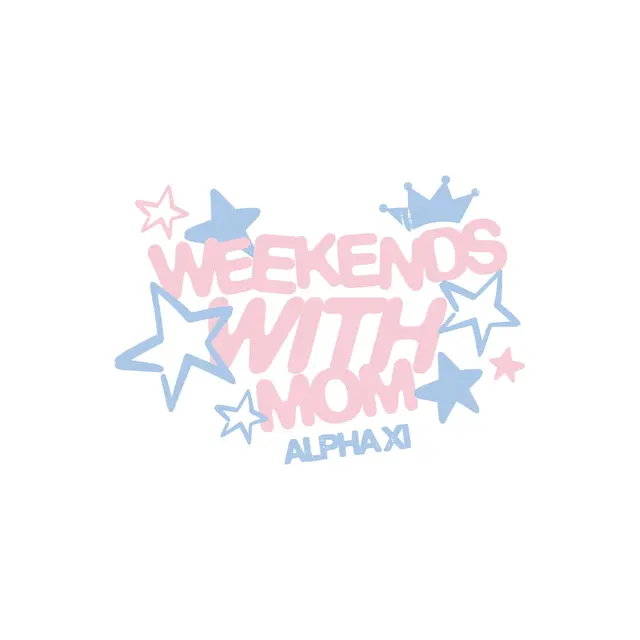Alpha Xi Delta Pastel Stars Moms Weekend Shirt