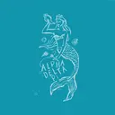 Alpha Delta Pi Mermaid Illustration PR Shirt