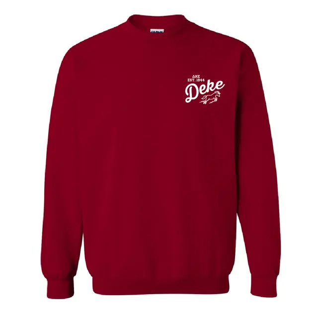 Delta Kappa Epsilon Running Horse Design PR Crewneck 2