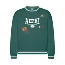 Alpha Epsilon Phi Bold Lettering Cheer Graphics Parents Weekend Crewneck 2