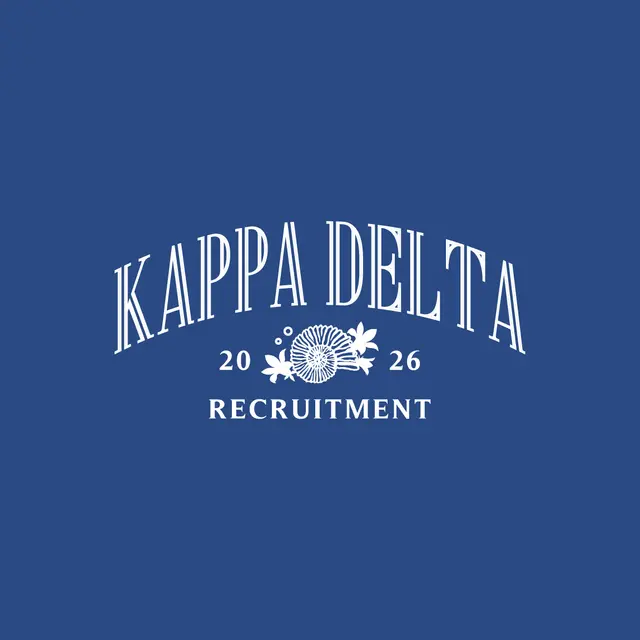 Kappa Delta Arched Text with Floral Recruitment Shirt