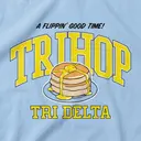 Delta Delta Delta Stack Serif Text Philanthropy Hoodie