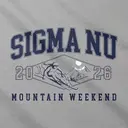 Sigma Nu Skiing Illustration Retreat Hoodie