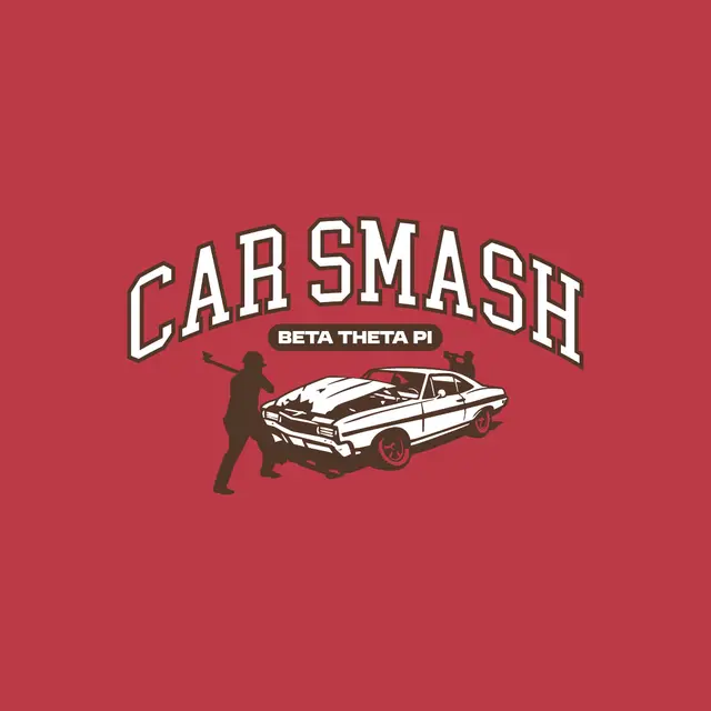 Beta Theta Pi Car Smash Graphic Philanthropy Hoodie