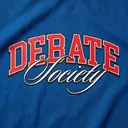 Debate Society Bold Lettering Script PR Crewneck