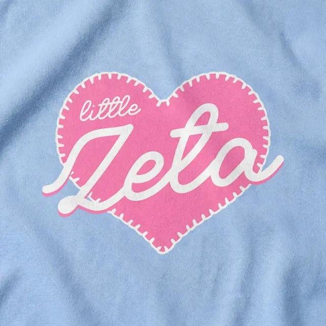 Zeta Tau Alpha Heart Shaped Design Big Little Reveal Tank