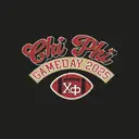 Chi Phi Bold Script with Football Game Day Shirt