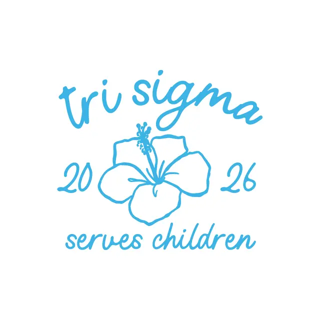 Sigma Sigma Sigma Hibiscus Philanthropy Shirt