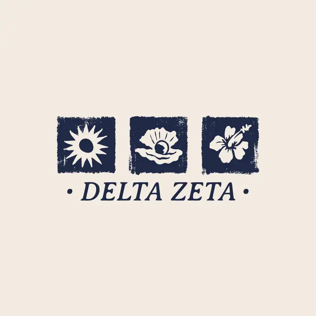 Delta Zeta Sun Pearl Hibiscus PR Crewneck