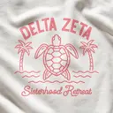 Delta Zeta Turtle Illustration Retreat Shirt