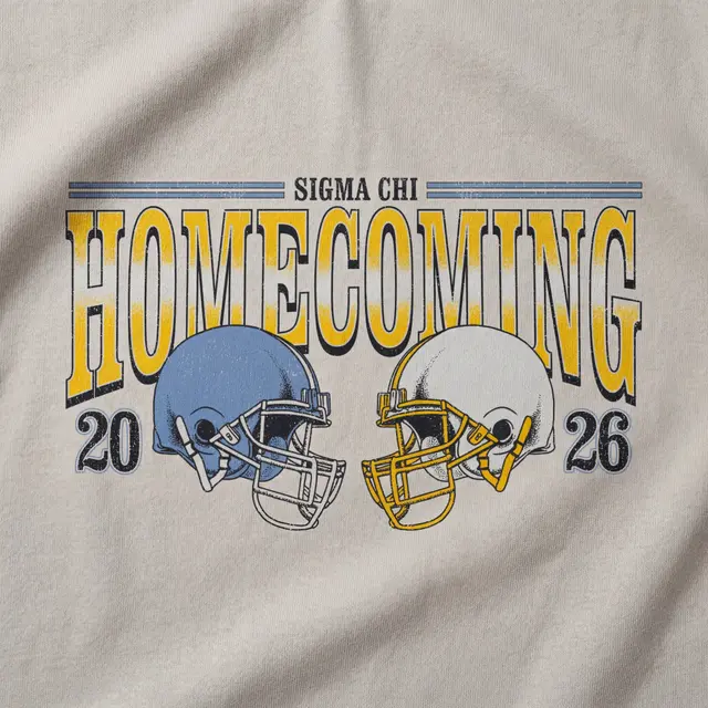 Sigma Chi Football Helmets Homecoming Crewneck
